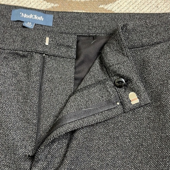 Modcloth high waisted cropped wide leg black gray pants size 22 - Picture 5 of 16